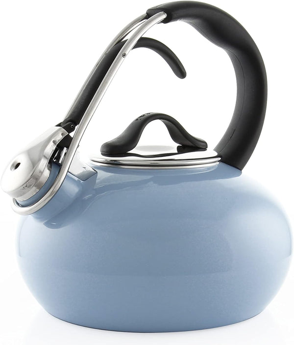 Enamel-on-Steel Classic Loop Teakettle (1.8 Qt.)