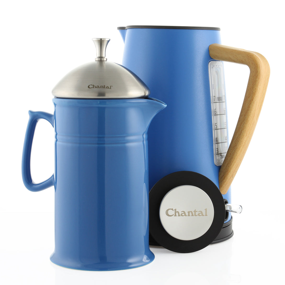 Oslo Ekettle and French Press Coffee Set blue