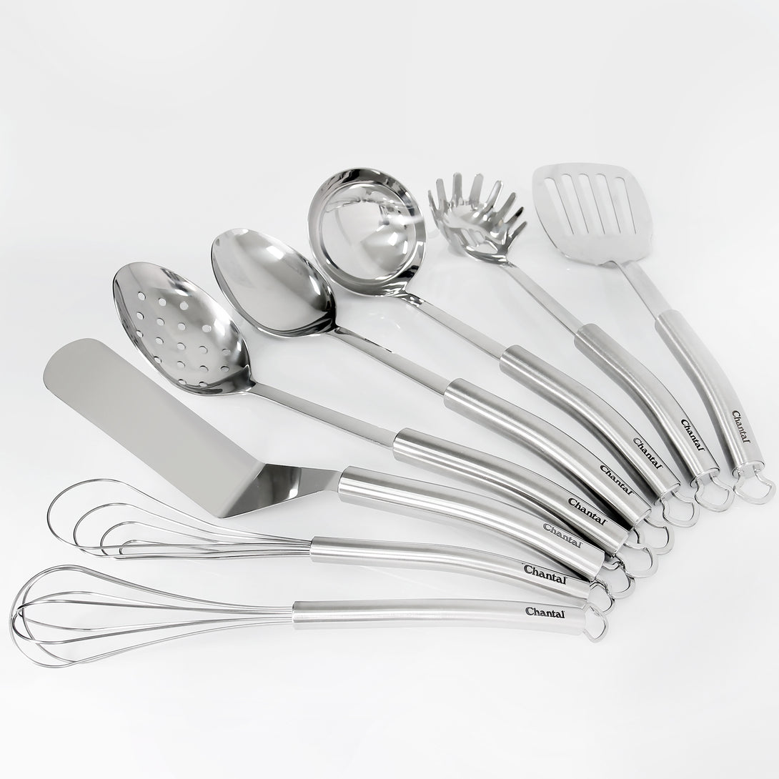 stainless steel 8 piece utensil set