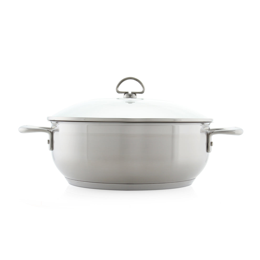 induction 21 steel 5 quart chefs pan