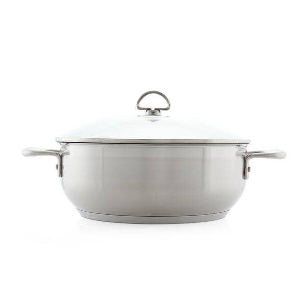 induction 21 steel 5 quart chefs pan