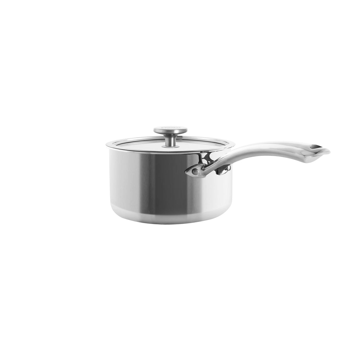 3.clad saucepan tri-ply polished 2.5 quart