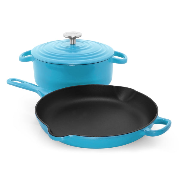 Cast Iron 3 Piece Skillet and Dutch Oven Set (3 Pc)